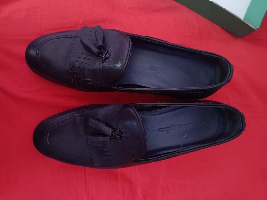 Pantofi bărbat din piele de la ;;Pantoful galben""  măr 40/41