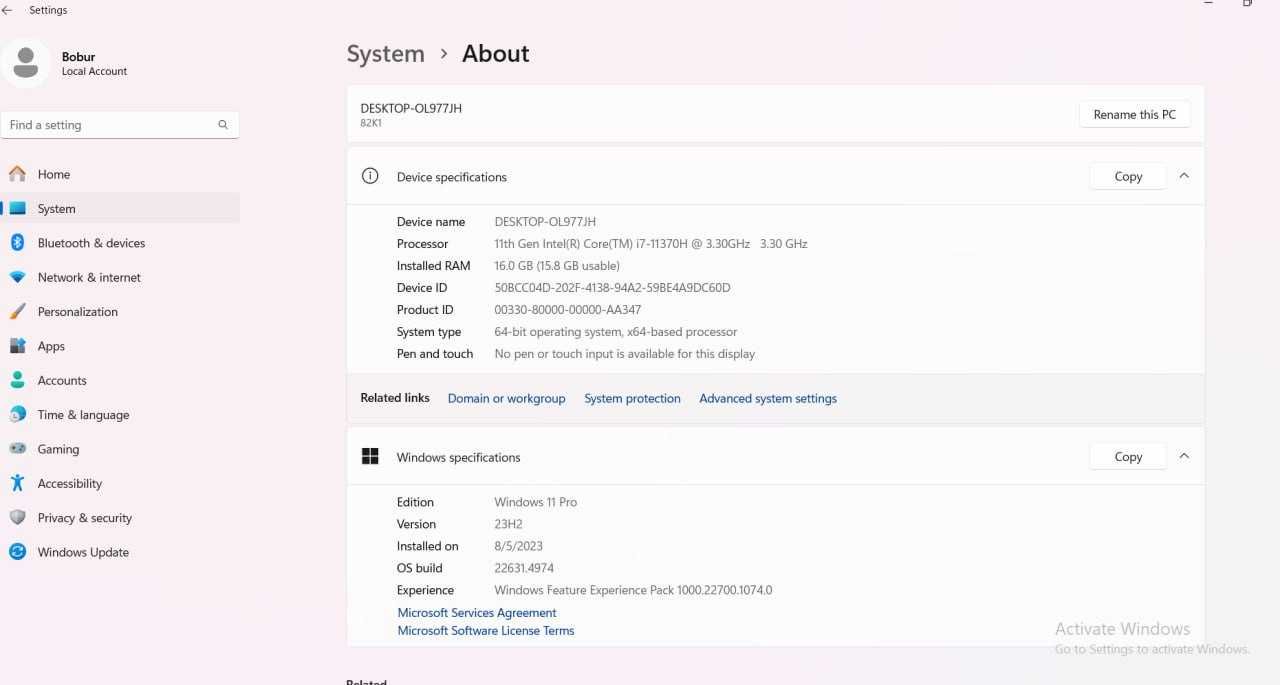 Lenovo IdeaPad Gaming 3 Intel Core i7-11370H