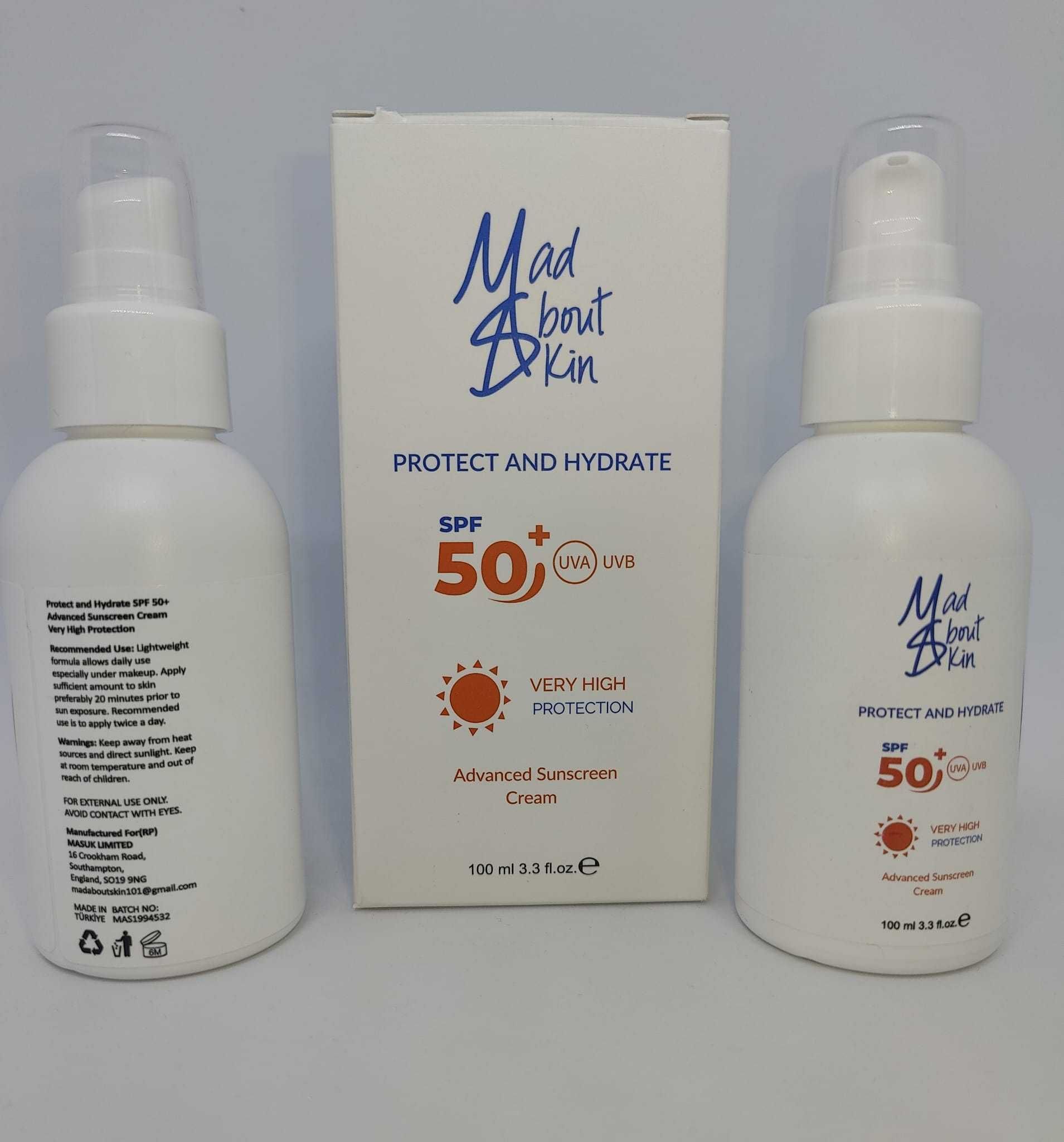 MadABoutSkin Protect & Hydrate Sunscreen SPF50 - 100ml