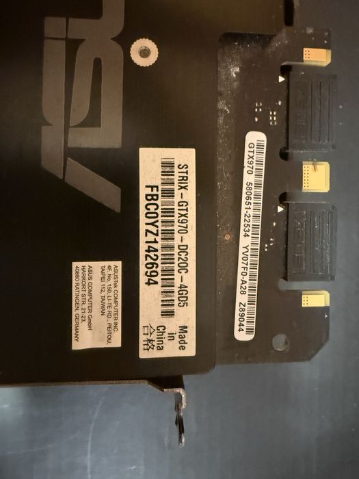 Видеокарта Nvidia GeForce Strix GTX 970 - 4GB