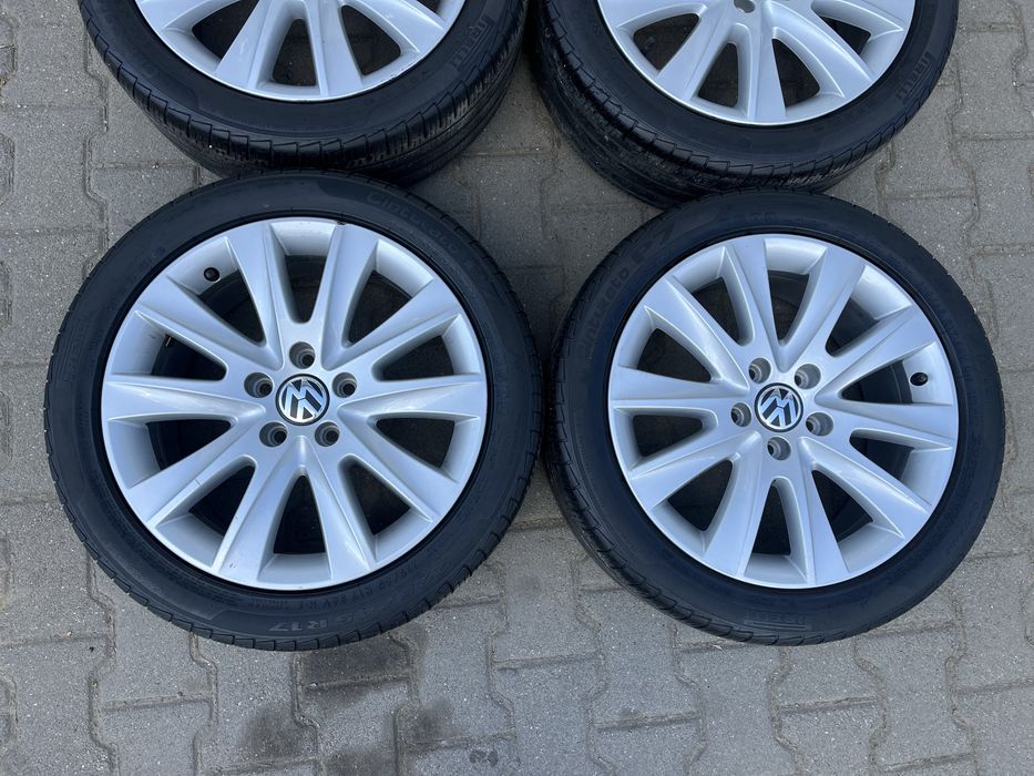 Jante 5x112mm anvelope iarna 225/45 R17 VW Passat Golf 5/6/7/8 Touran