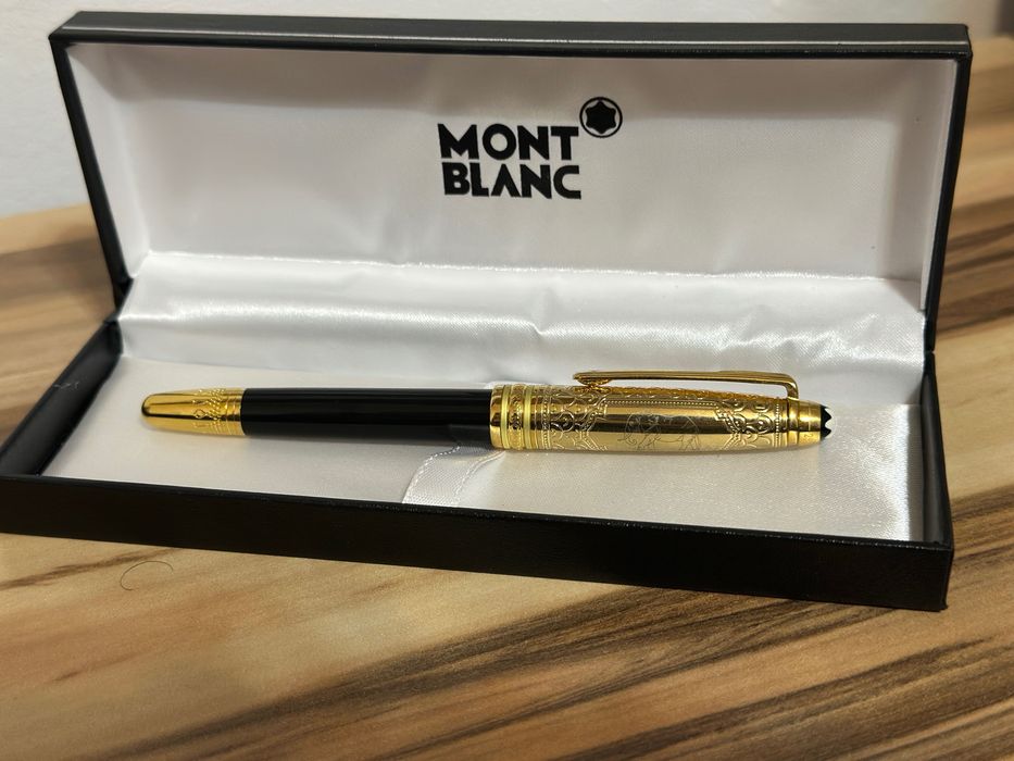 Stilou Montblanc Meisterstuck 100 years Origin Collection, negru/auriu