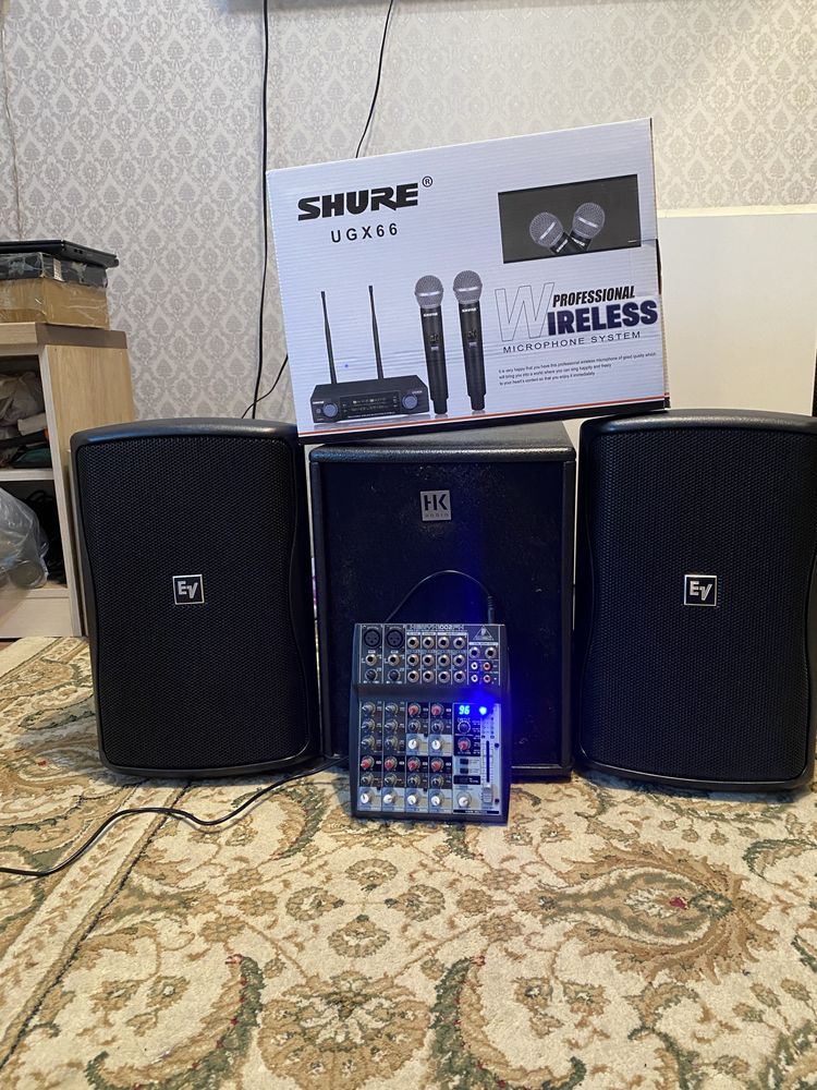 Музыкальная аппаратура 2.1 HK audio,Electro-voice в отличном состоянии