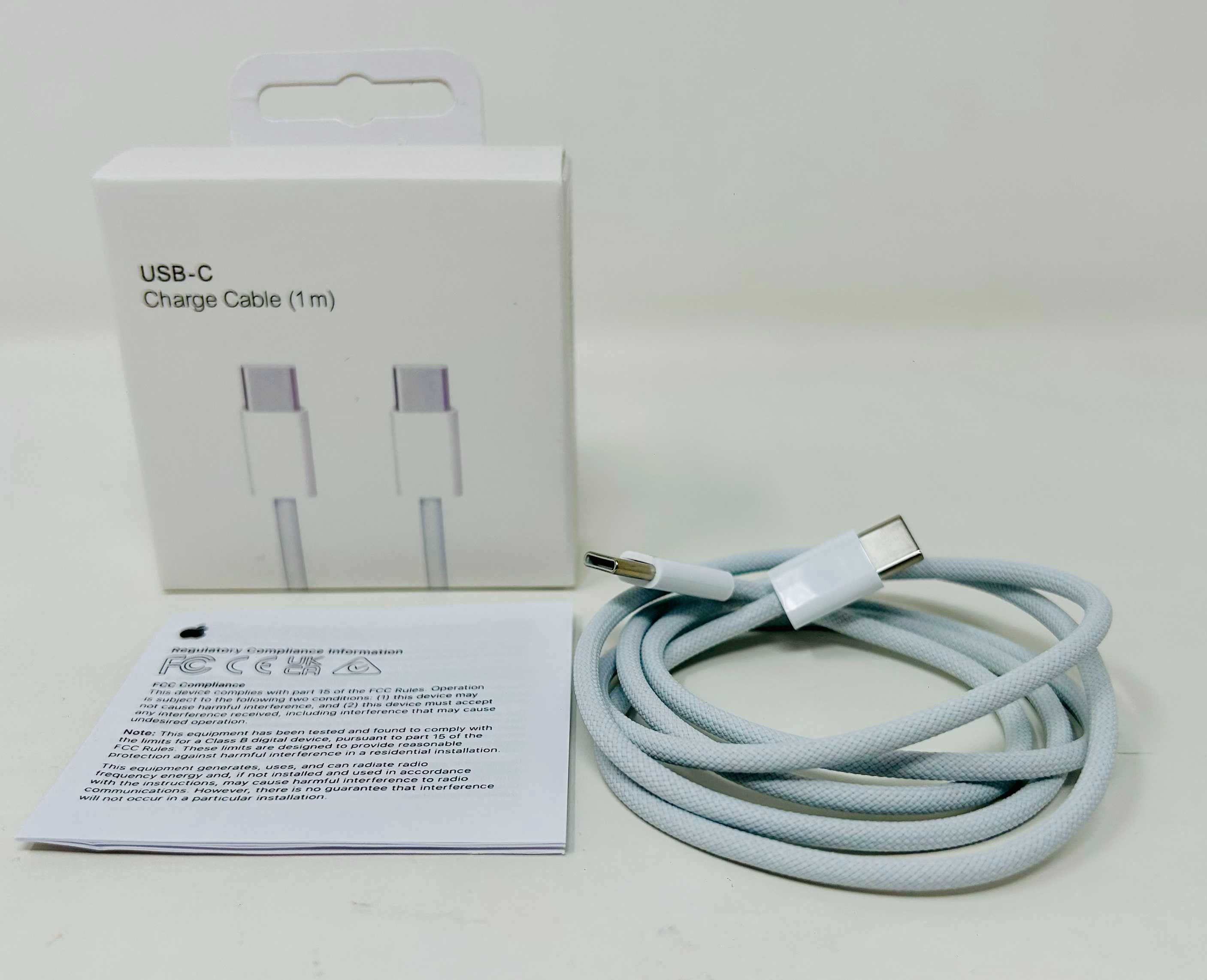 Кабел Зарядно Адаптер Apple USB C to USB C 1m за iPhone 15, 16, iPad