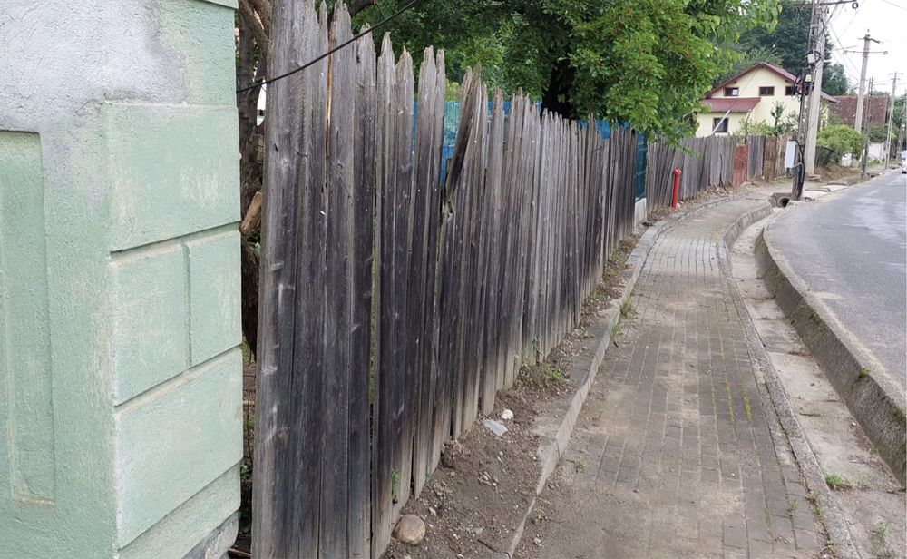 Gard din tabla cutata Viking, model T35 fatada, vopsita electrostatic