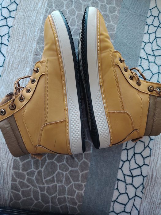 Мъжки бори еко кожа/текстил кафяви Tendenz