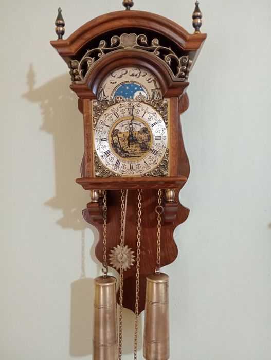 Ceas de perete cu pendul model olandez