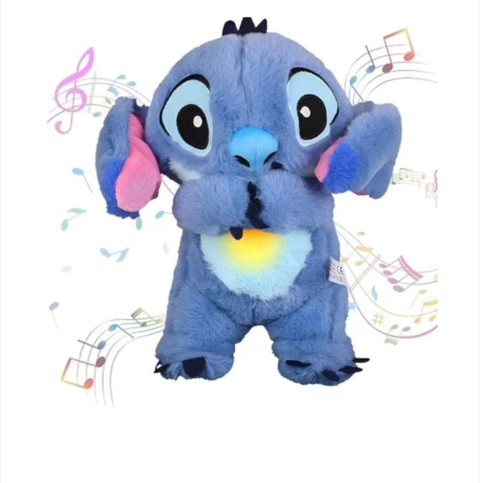Ursulet De Plus Stitch Care Respira si Canta Si Sforaie- Jucarie din D