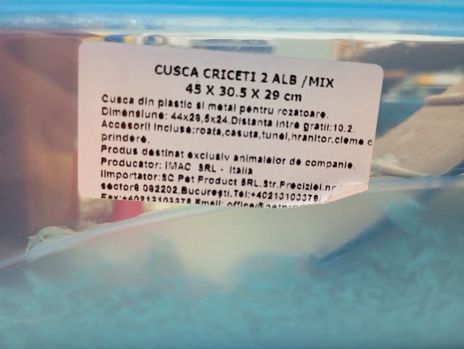 Vând cușcă pentru hamster