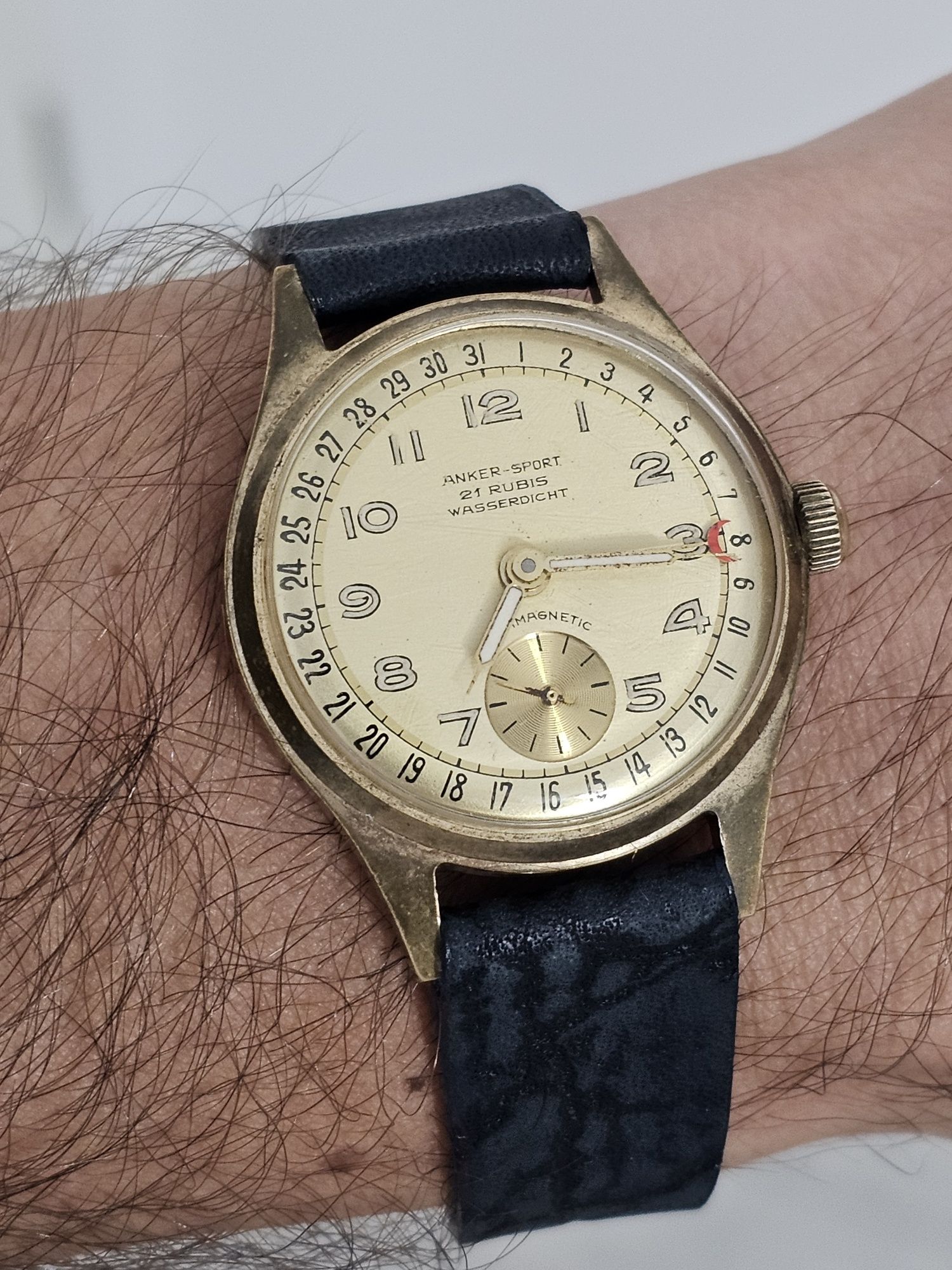 Ceas Anker Sport Pointer Date 1950 Vintage de colectie Rar