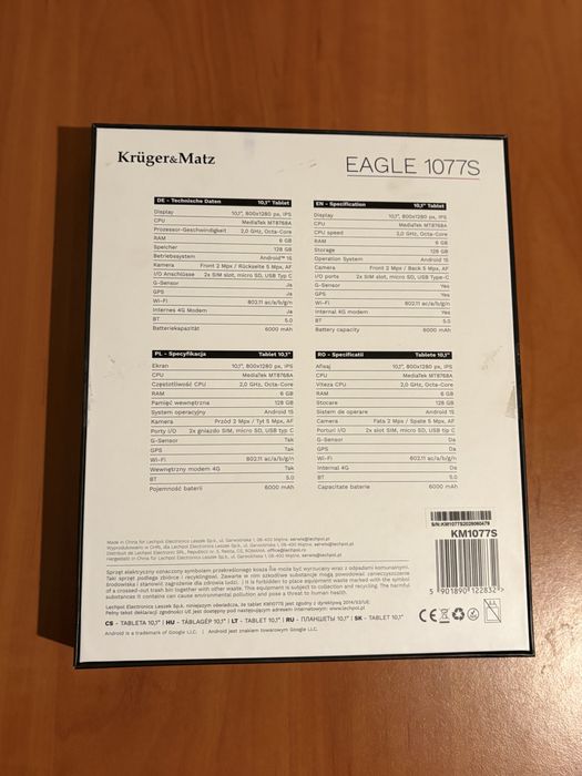 Tableta Kruger & Matz 6GB RAM 128 GB