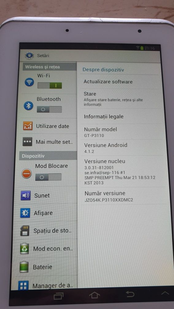 Tableta samsung galaxy tab2 3110 7.0