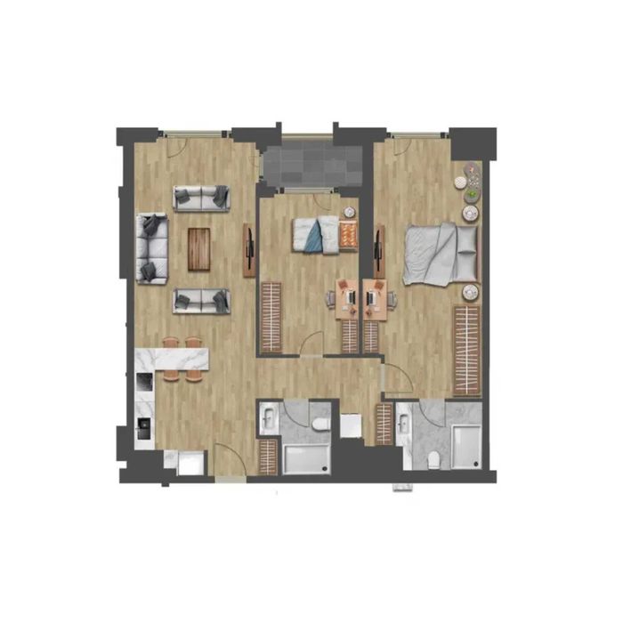 Tashwell 3-комнатная 80,50м2 ул. Шота Руставели