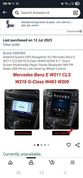 Vand navigatie mercedes noua !!