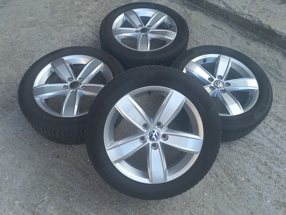 17"Vw Corvara Оригинални 6.5ж ет42 Golf Passat Jetta Tiguan Touran Гум
