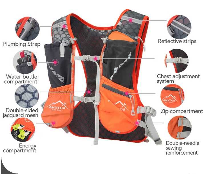 -60% ANXTOR Ултра лека спортна раница | Бягане, колоездене, туризъм