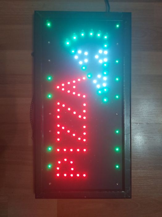 Reclama luminoasa dinamica Pizza , 50x25 cm