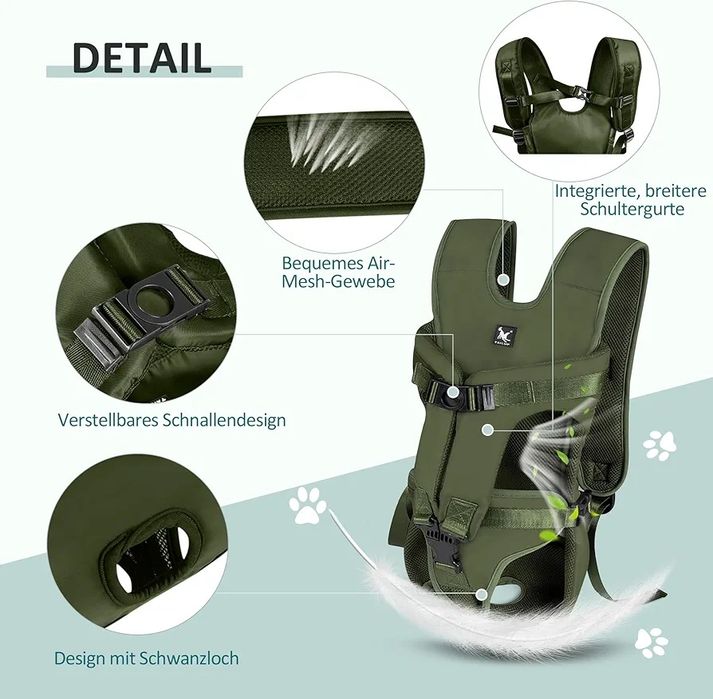 Rucsac pentru câini ALLSOPETS pentru câini de talie medie