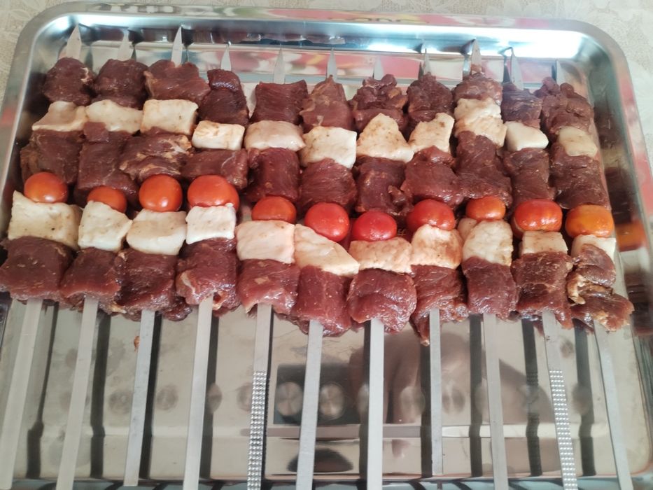 Tayyor shashlik qiberamiz zakasga mesni goshdan