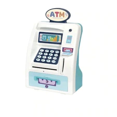 ATM de jucarie pentru copii, functii reale, sunete, pusculita, NOU
