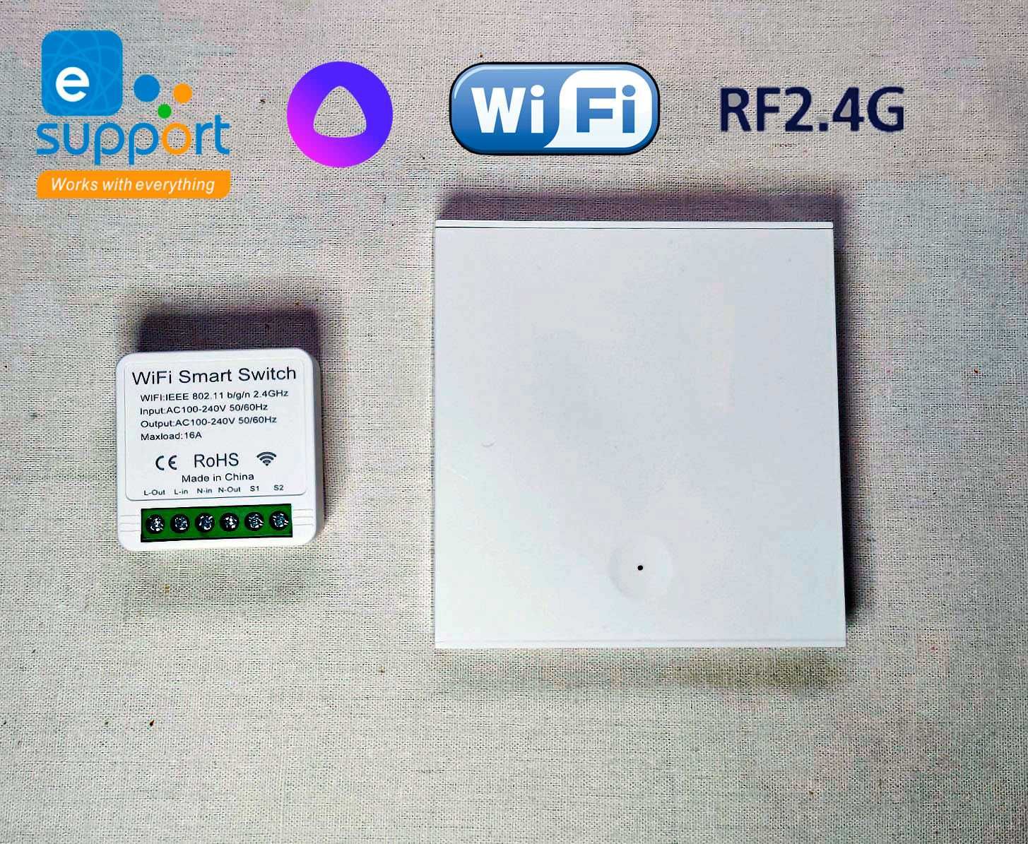 Беспроводной выключатель и радиореле с Wi-Fi Алиса eWeLink