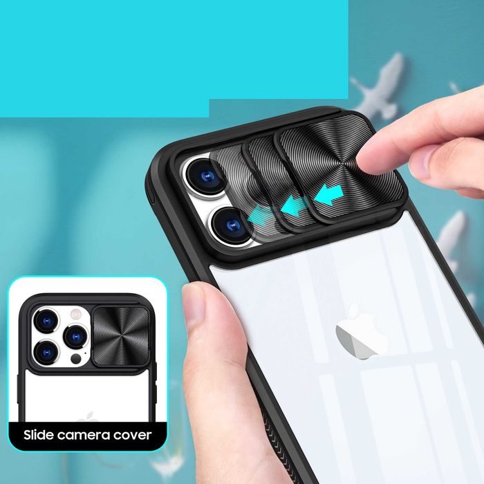 Husa Premium cu protectie metalică pt. iPhone 14 Pro Max, 14 Plus