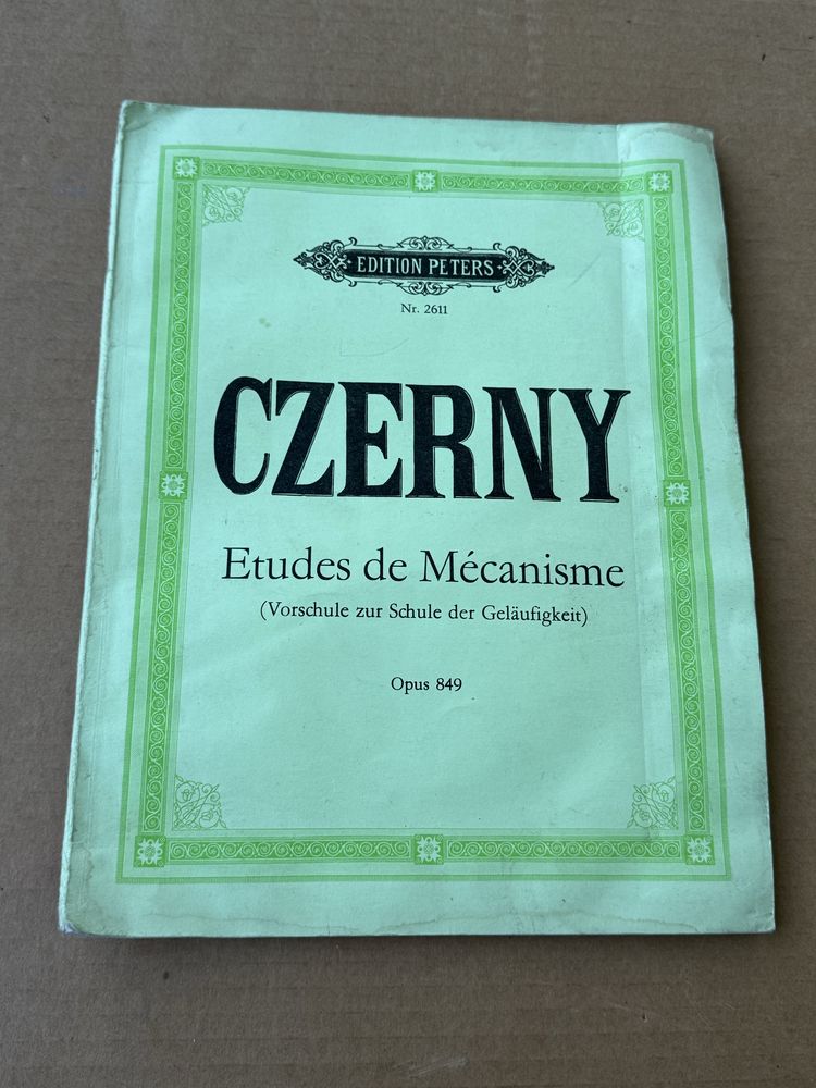 Czerny. Etudes de Mécanisme. Op. 849
