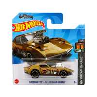 Hot Wheels Corvette Gas Monkey Garage ’68, machetă auto, auriu, 1:64