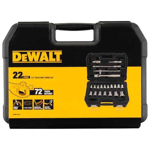 Гедоре комплект DeWALT DWMT19241-1, 1/2", 8-32 мм, 22 части