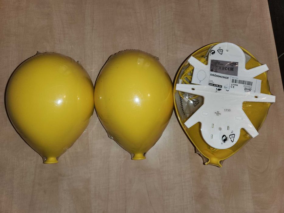 Lampa balon galbena IKEA - 3 bucati noi sigilate