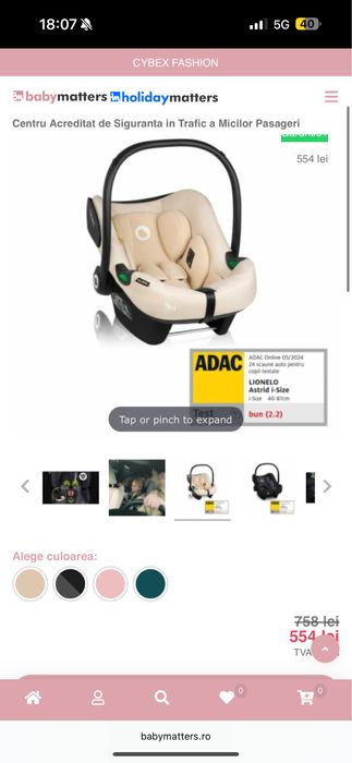 Scoica Lionelo Astrid i-Size, 0-13 kg