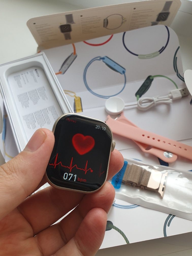 Apple Watch 9 для Android и iOS люкс качество