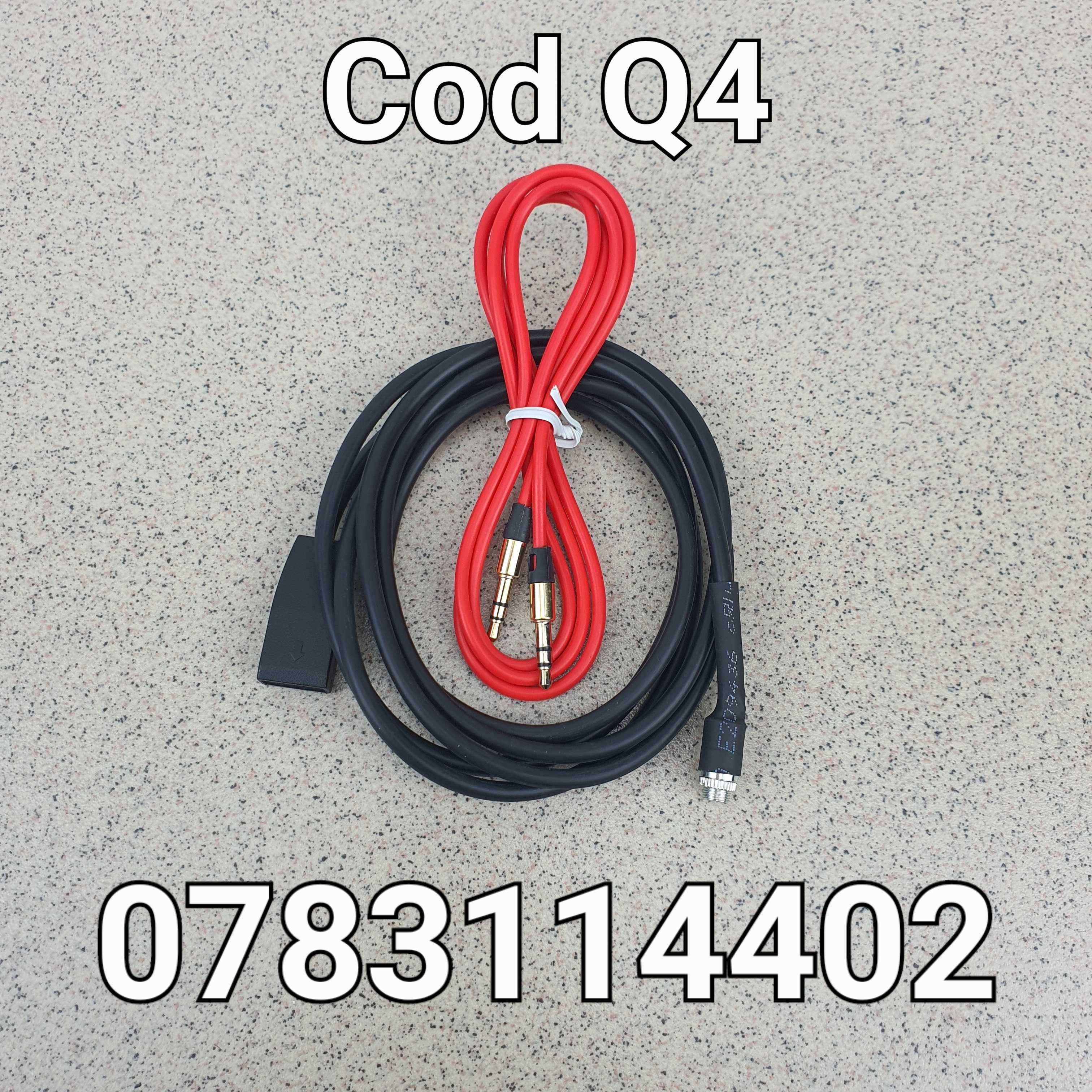 Intrare Audio-Cablu Auxiliar-AUX BMW E46 E39 E53 + Cablu Jack/Jack- Q4
