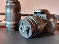 Canon 600D + obiective 18-55mm si  55-250mm