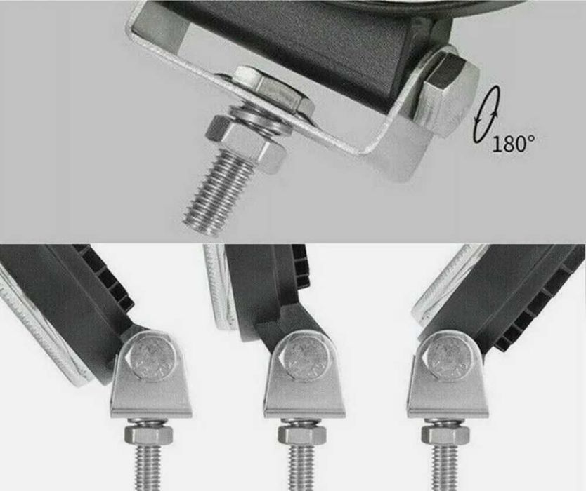 LED кръгъл халоген с бяла светлина 102W - 6500к.