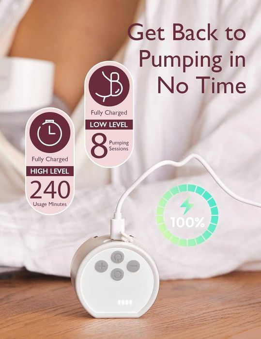 Помпа за кърма Momcozy S12 Pro, лесна за работа, електрическа, 1 брой