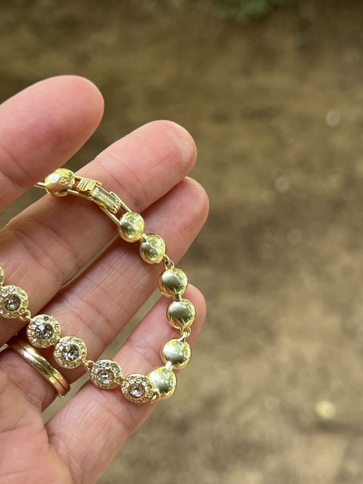 Bratara Swarovski auriu