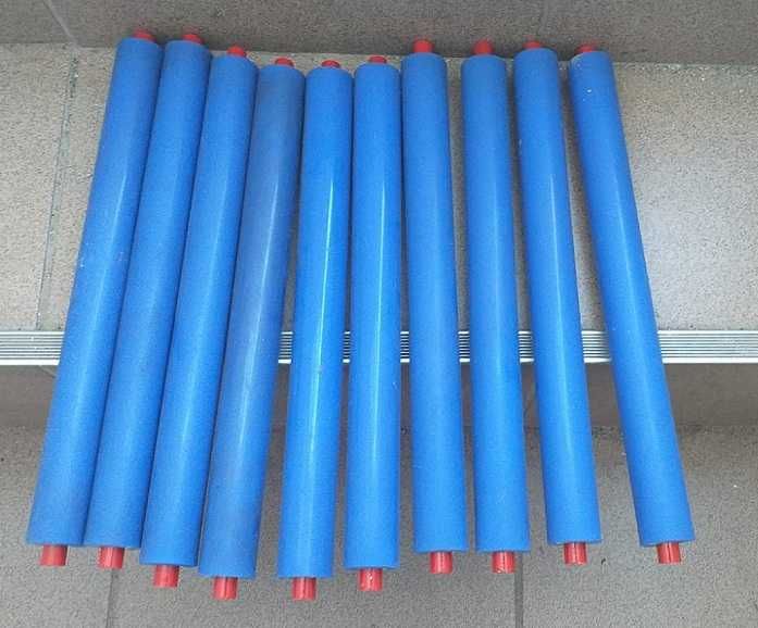 Role fi 30x305 mm din teava metalica cu suprafata din cauciuc silicon