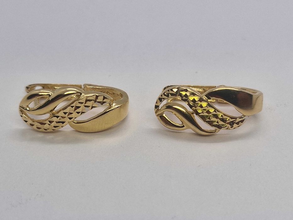 [AG4 DACIA B 49590) Cercei aur 14K 4.37  Gr / Garantie 2 ani