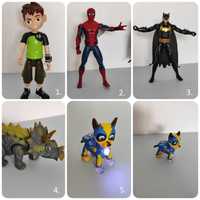 Фигурки на Спайдърмен, Батман, Бен 10, Динозавър и Чейс от Пес Патрул