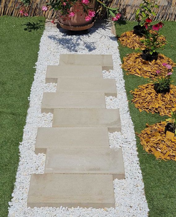 Plăci Pavaj vibropresat Alb Auriu: 50 x 50, 50 x 25, 40 x 40, 40 x 20