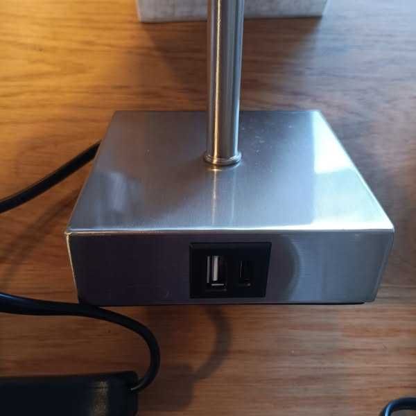 НОВИ! LED нощни лампи с USB зареждане, димируеми с докосване, 2бр/к-кт