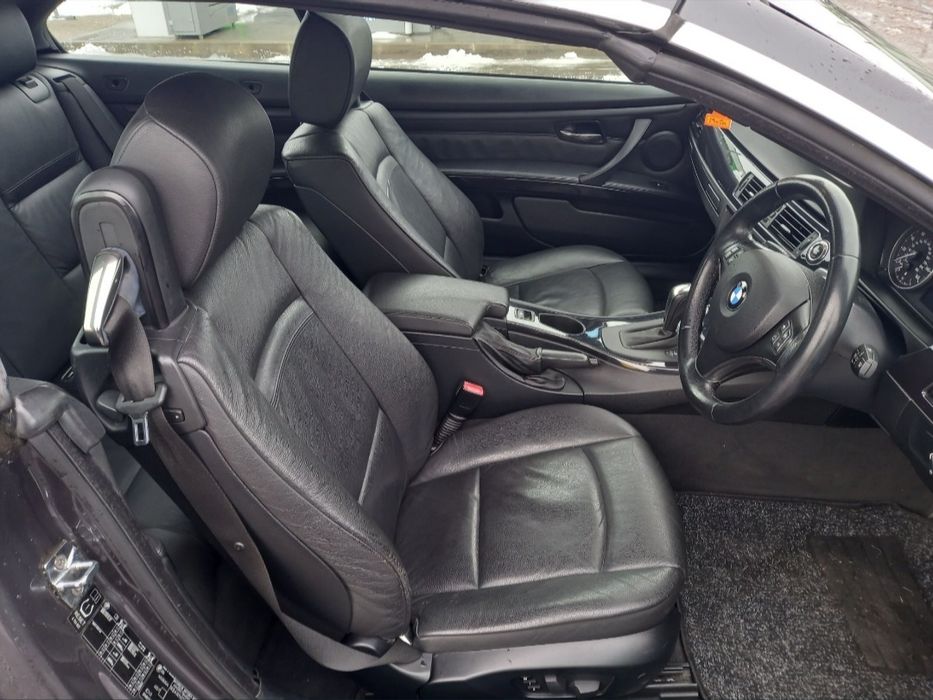 БМВ E93 Черен ел. кожен салон с подгрев и мемори BMW e93 кабрио/cabrio