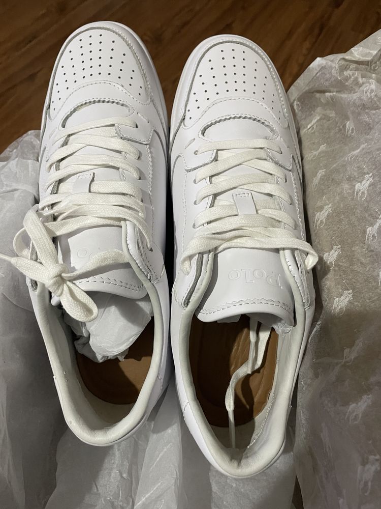 Обувки Polo Ralph Lauren кожа бели 41 /42 номер