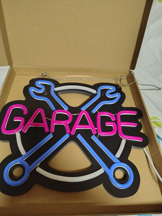 Semn led luminos GARAGE/ NOU