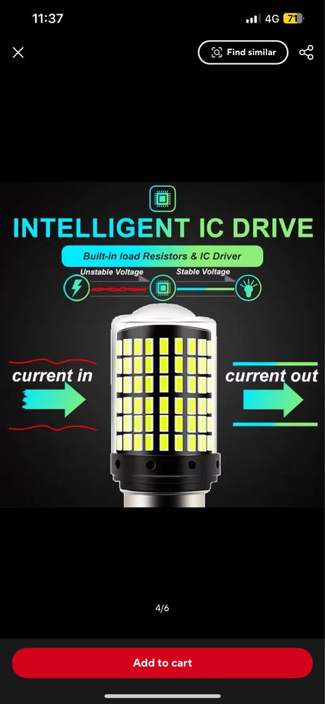 LED крушки W21/5W 6000K T20 2100LM CANBUS