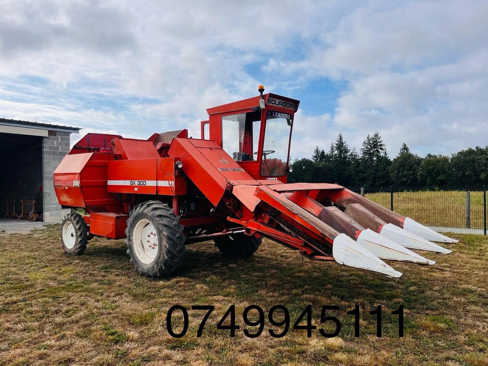 Bourgoin GX300 burgon MD8 culegator știuleți GX 406 AXE