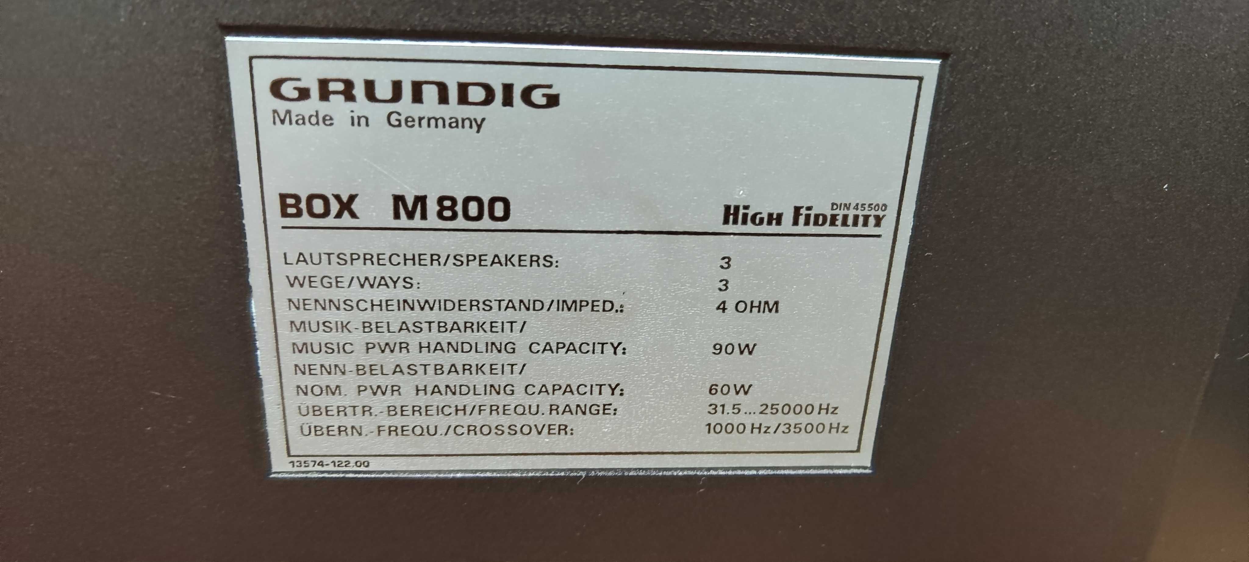 Boxe de Raft Grundig M 800 Boxe Audio de Camera Difuzoare Retro