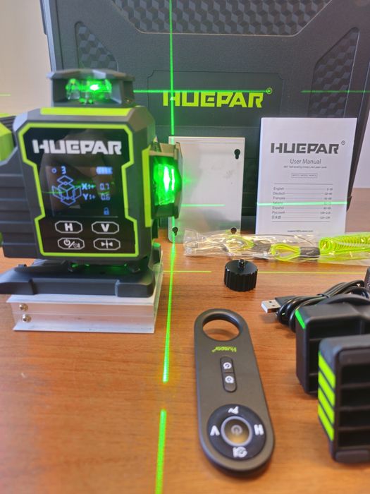 Лазерен нивелир Huepar W04CG