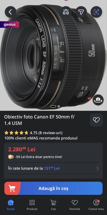 Canon EOS 60D + 2 obiective